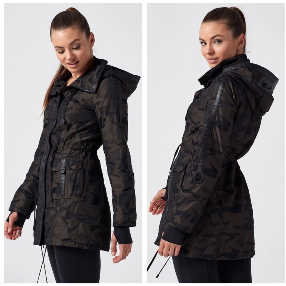 Blanc Noir Camo Anorak Jacket Green